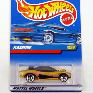 Hot Wheels Flashfire #802 Gold Die-Cast Car 1998